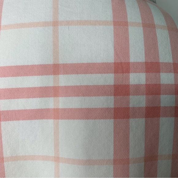 Burberry Women's Pink/White Nova Check Button Down Pajama Shirt Size Small - Picture 13 of 16